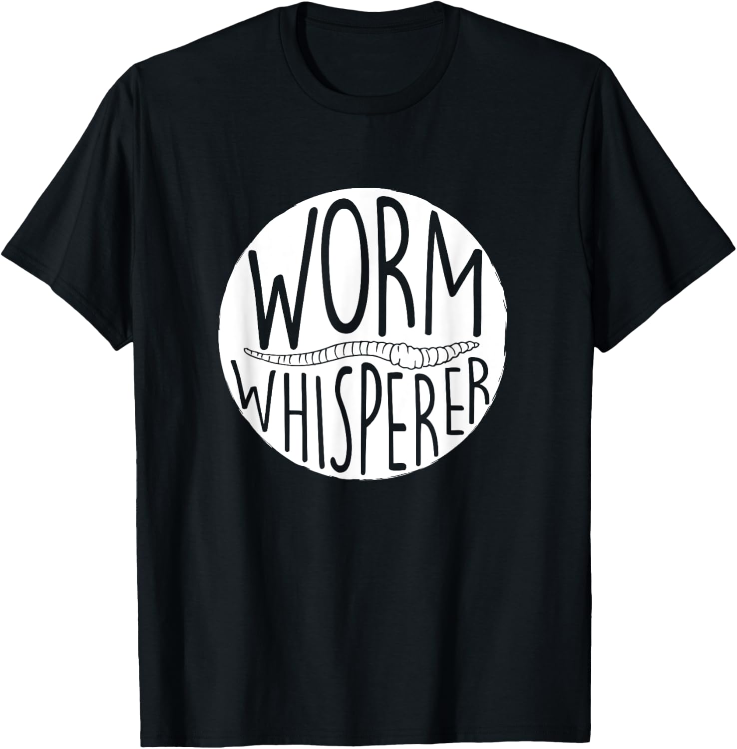 Worm Whisperer, Worm Farmer Vermiculture T-Shirt - T-Shirt | Black