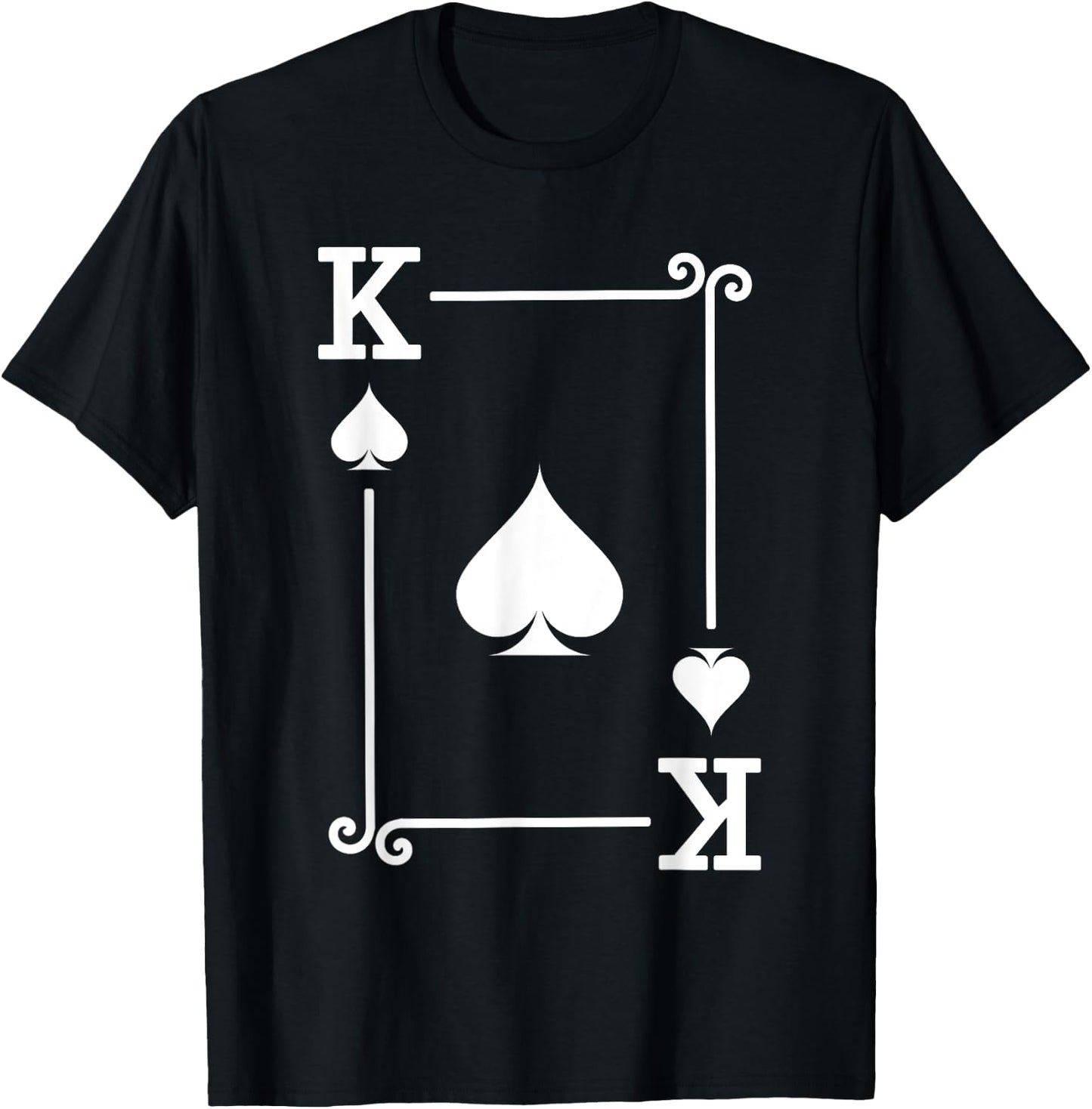 King Spades Card Costume - Playing Cards - King Spades T-Shirt - T-Shirt | Black
