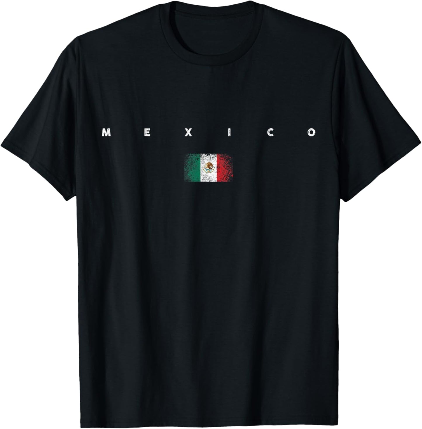Mexico Flag Pride Vintage /Retro Soccer Mexican Football T-Shirt - T-Shirt | Black