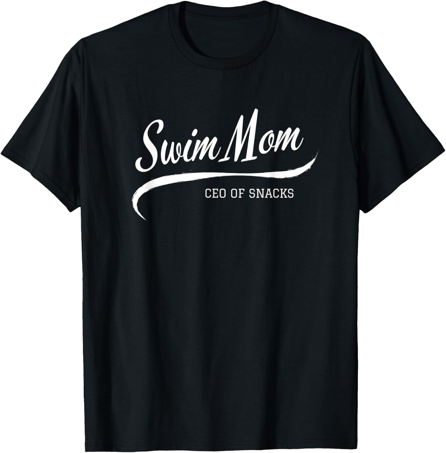 Women’s Swim Team Mom Proud Swim Mama Game Day Snack Mom T-Shirt - T-Shirt | Black
