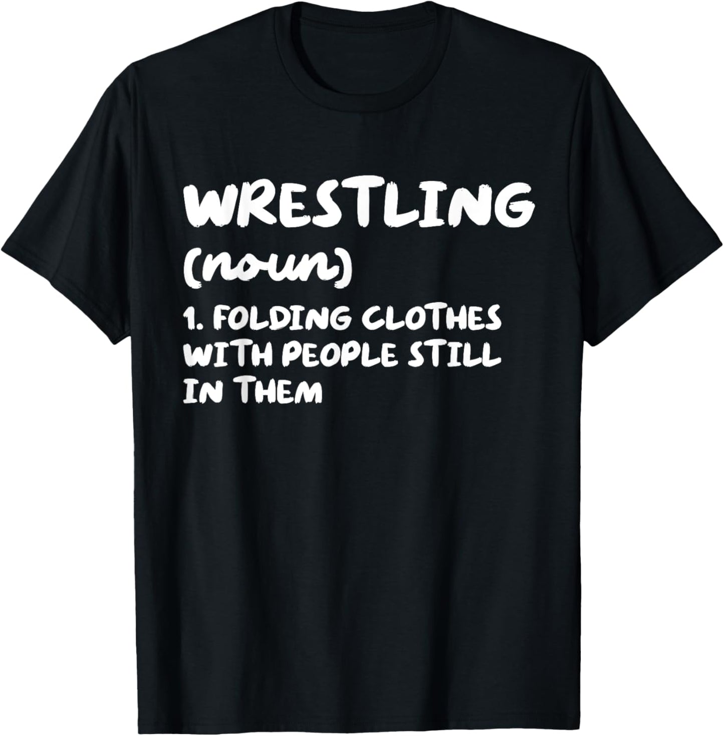 Wrestling Definition Funny Sports T-Shirt - T-Shirt | Black