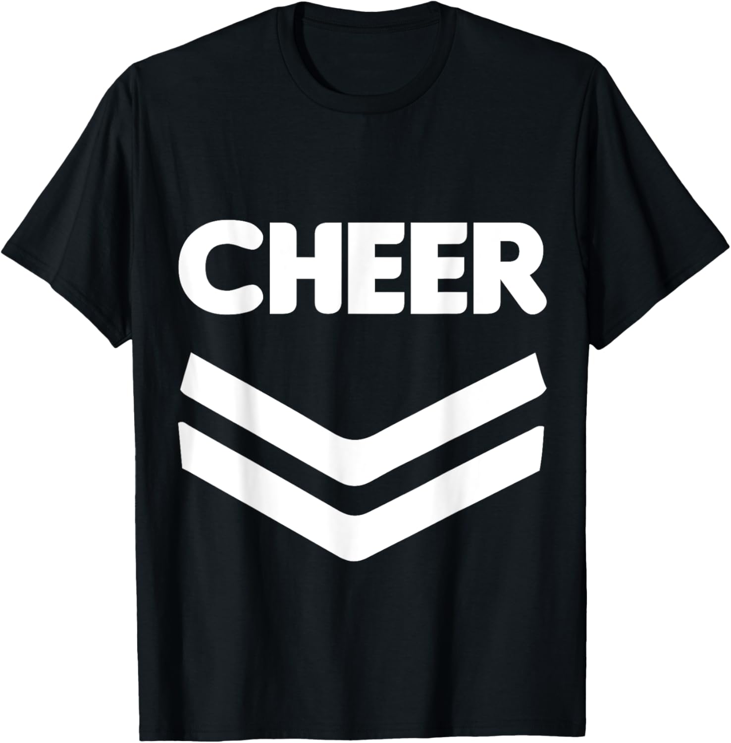 Cheerleader Uniform Halloween Group Costume, Cheer Team T-Shirt - T-Shirt | Black