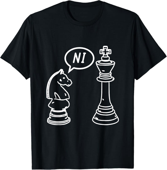 Checker Knight Ni T-Shirt - T-Shirt | Black
