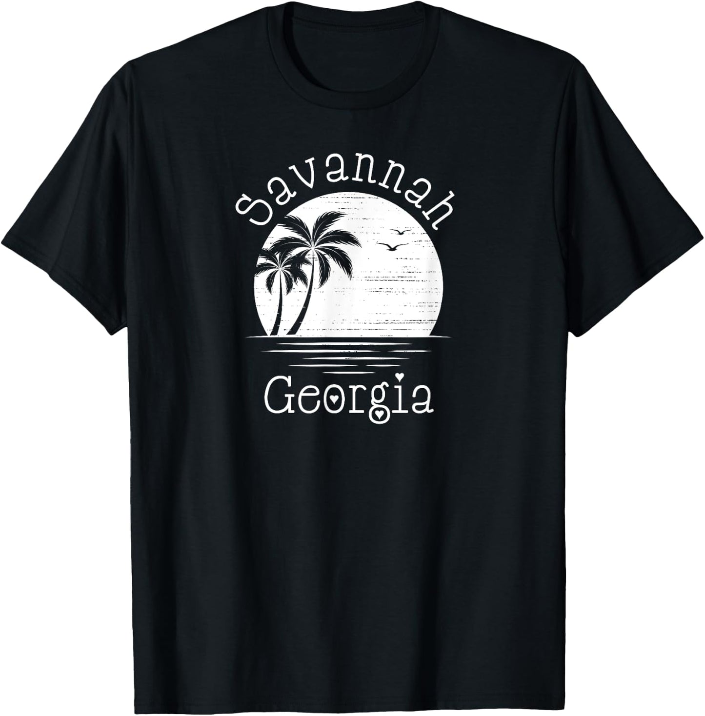 Savannah Georgia T-Shirt - T-Shirt | Black
