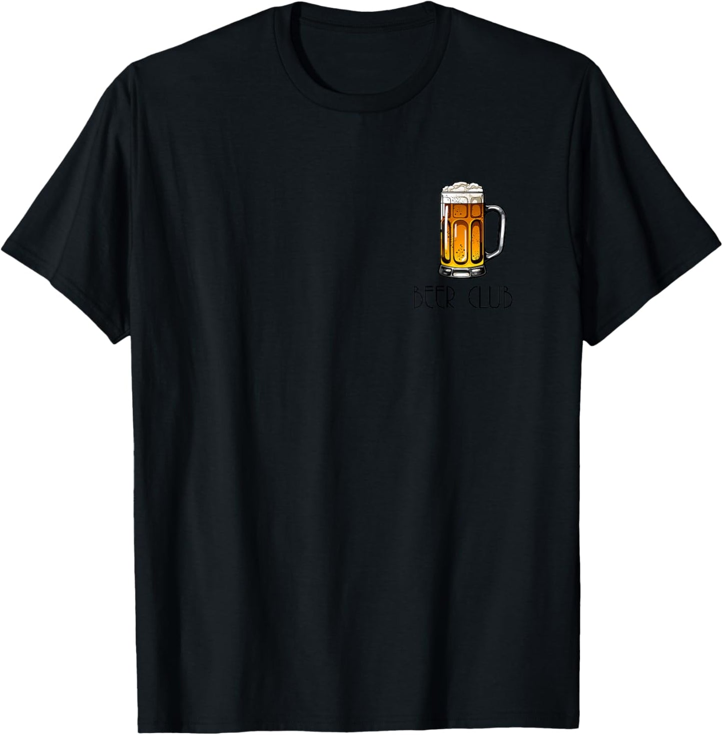 Beer Club Classic Beer Mug Vintage Retro Beer Drinker T-Shirt - T-Shirt | Black