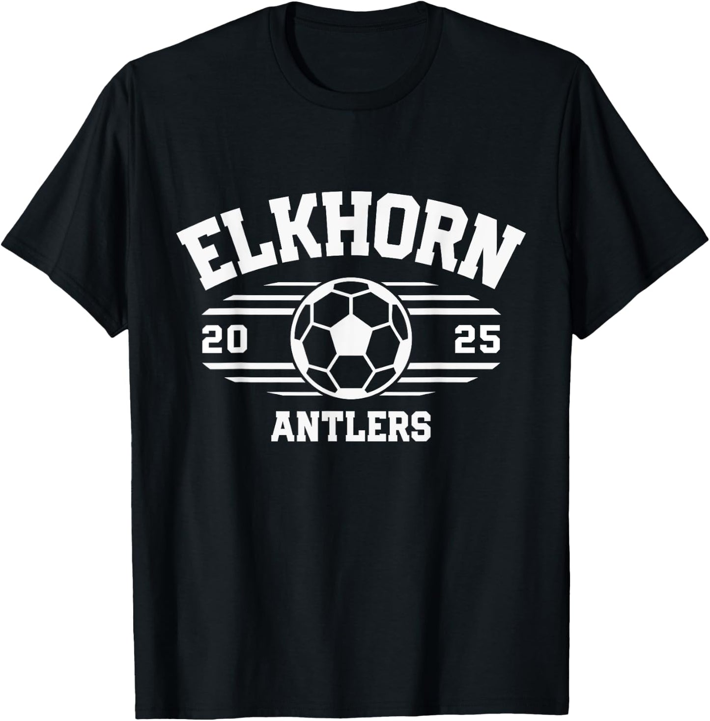 Elkhorn Antlers Soccer Ball 2025 T-Shirt - T-Shirt | Black