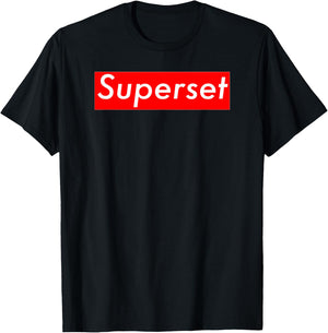 Funny Gym - Fitness - Superset T- Shirt T-Shirt - T-Shirt | Black