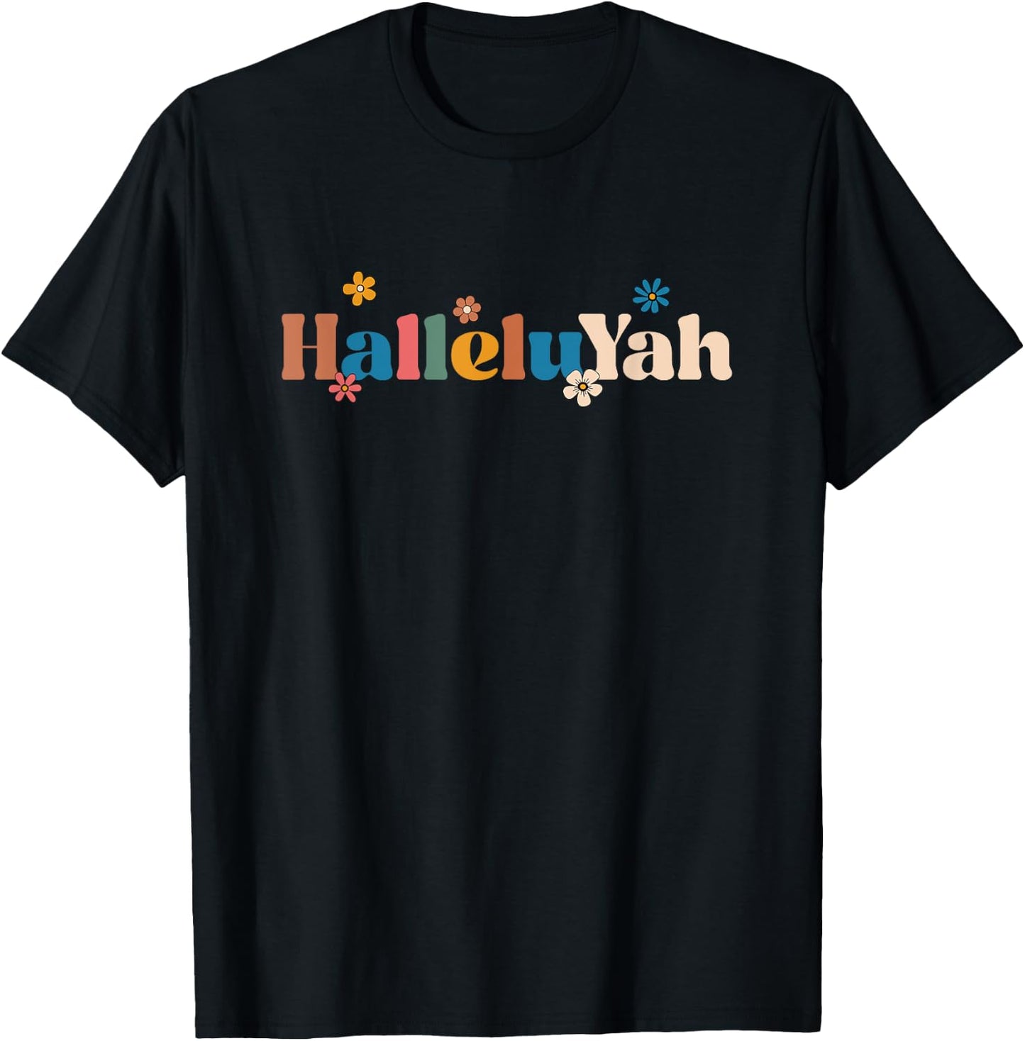 Hebrew Jewish HalleluYah Messianic YHWH T-Shirt - T-Shirt | Black