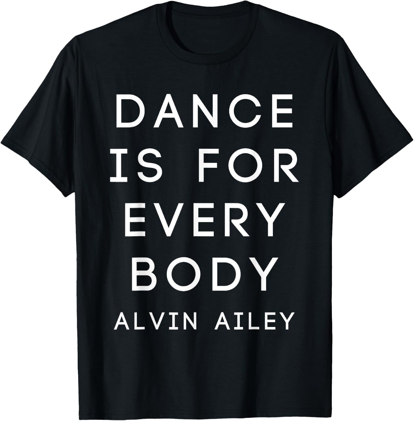 Modern Dance Shirts: Alvin Ailey - Adults - Black - Short Sleeve - Small - Classic Fit T-Shirt - T-Shirt | Black