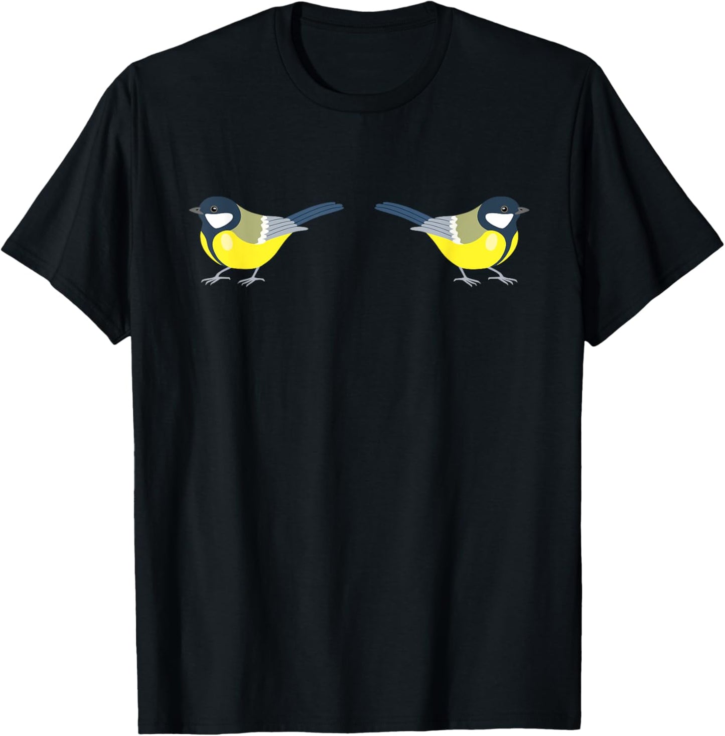 Tits, funny tit bird pun, adult humor T-Shirt - T-Shirt | Black