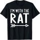 I'm With The Rat Funny Matching Halloween Couple Costume T-Shirt - T-Shirt | Black
