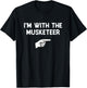 I'm With The Musketeer Costume Halloween Matching Party T-Shirt - T-Shirt | Black