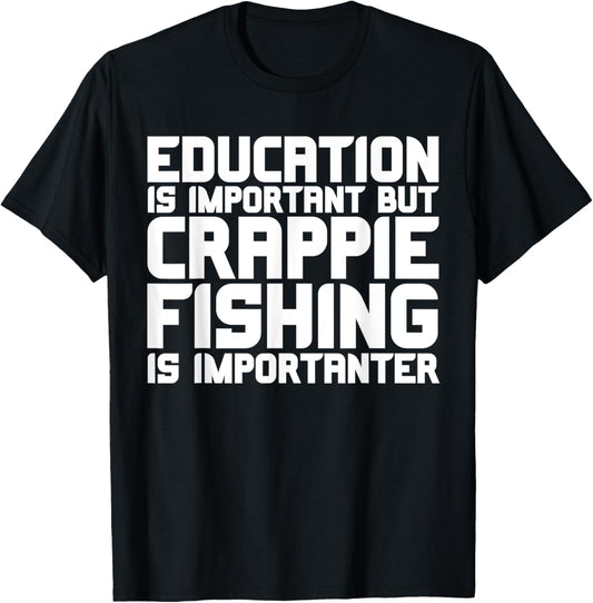 Have a Crappies Day, Funny Crappie Panfish Fishing T-Shirt - T-Shirt | Black