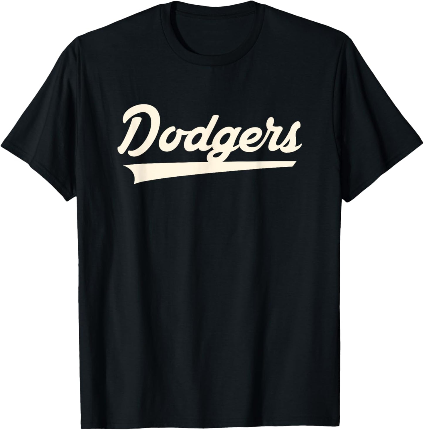 Dodgers Vintage Swoosh Madison T-Shirt - T-Shirt | Black