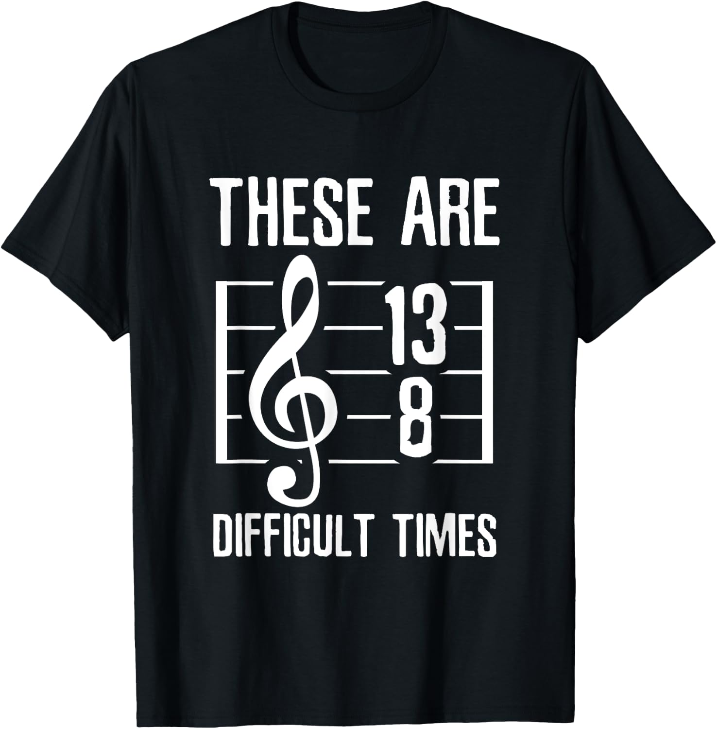 Sarcastic Music Sheet with notes T-Shirt - T-Shirt | Black