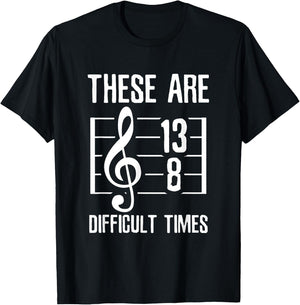 Sarcastic Music Sheet with notes T-Shirt - T-Shirt | Black