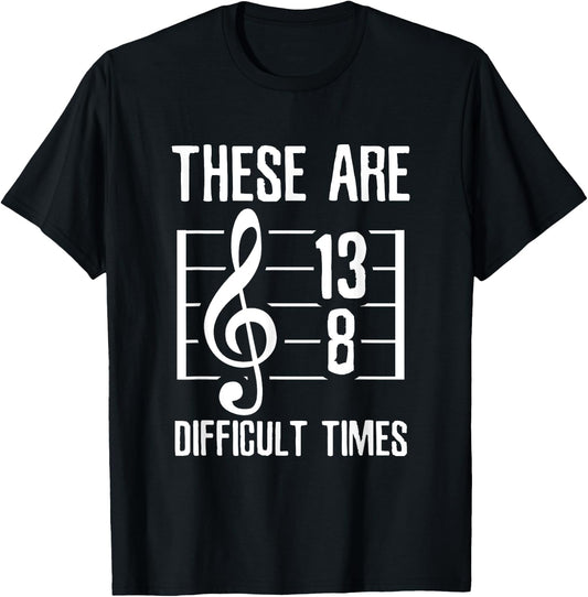 Sarcastic Music Sheet with notes T-Shirt - T-Shirt | Black