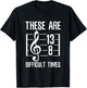 Sarcastic Music Sheet with notes T-Shirt - T-Shirt | Black
