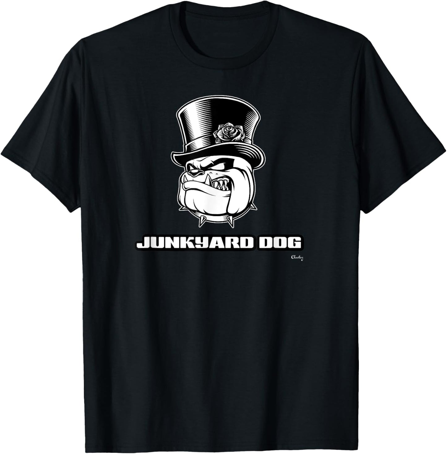 Junkyard Dog | Gym Strong Weightlifter T-Shirt - T-Shirt | Black