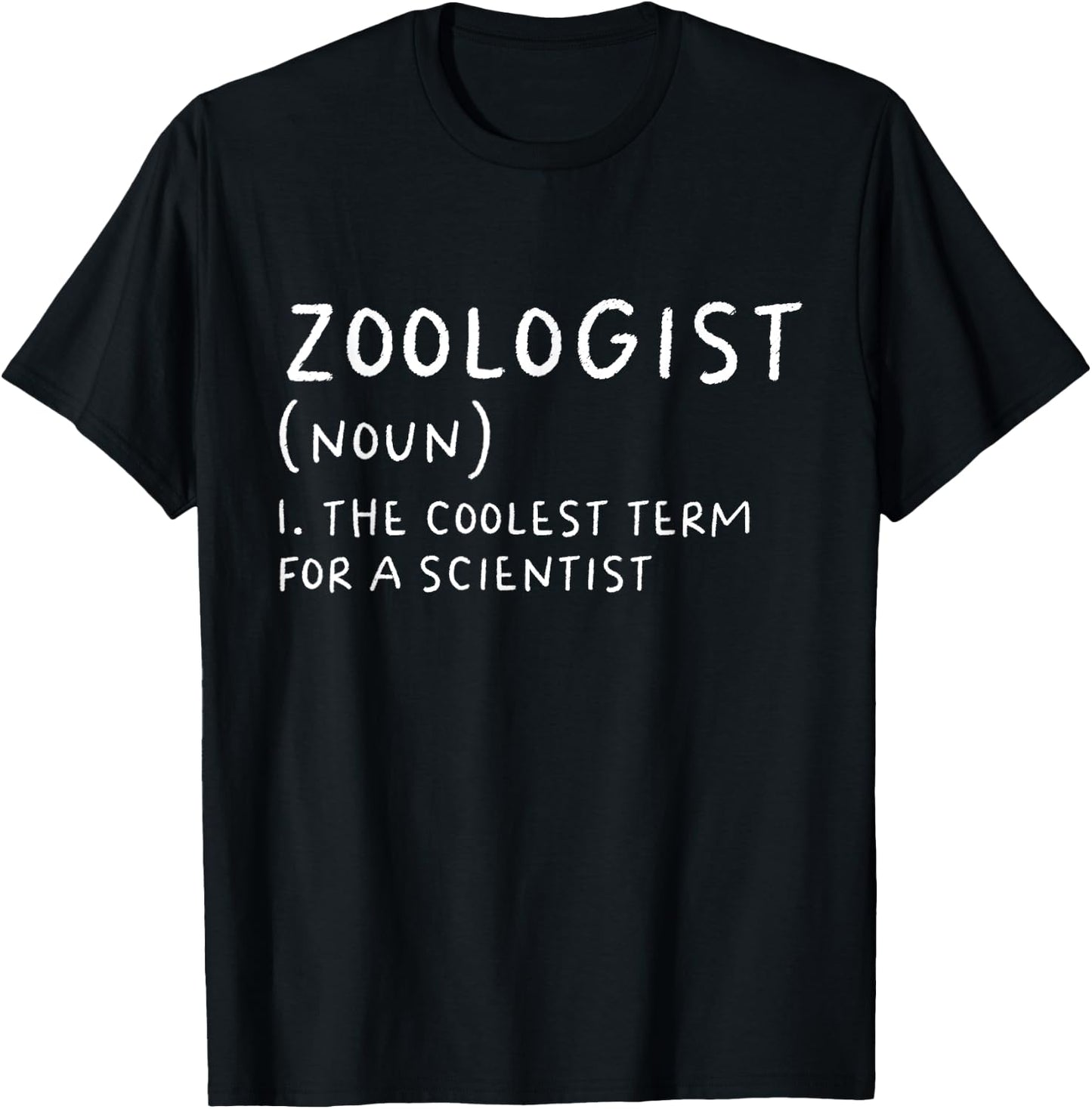 Zoologist Definition Funny Zoology Scientist Science Teacher Women Girls Kids T-Shirt - T-Shirt | Black