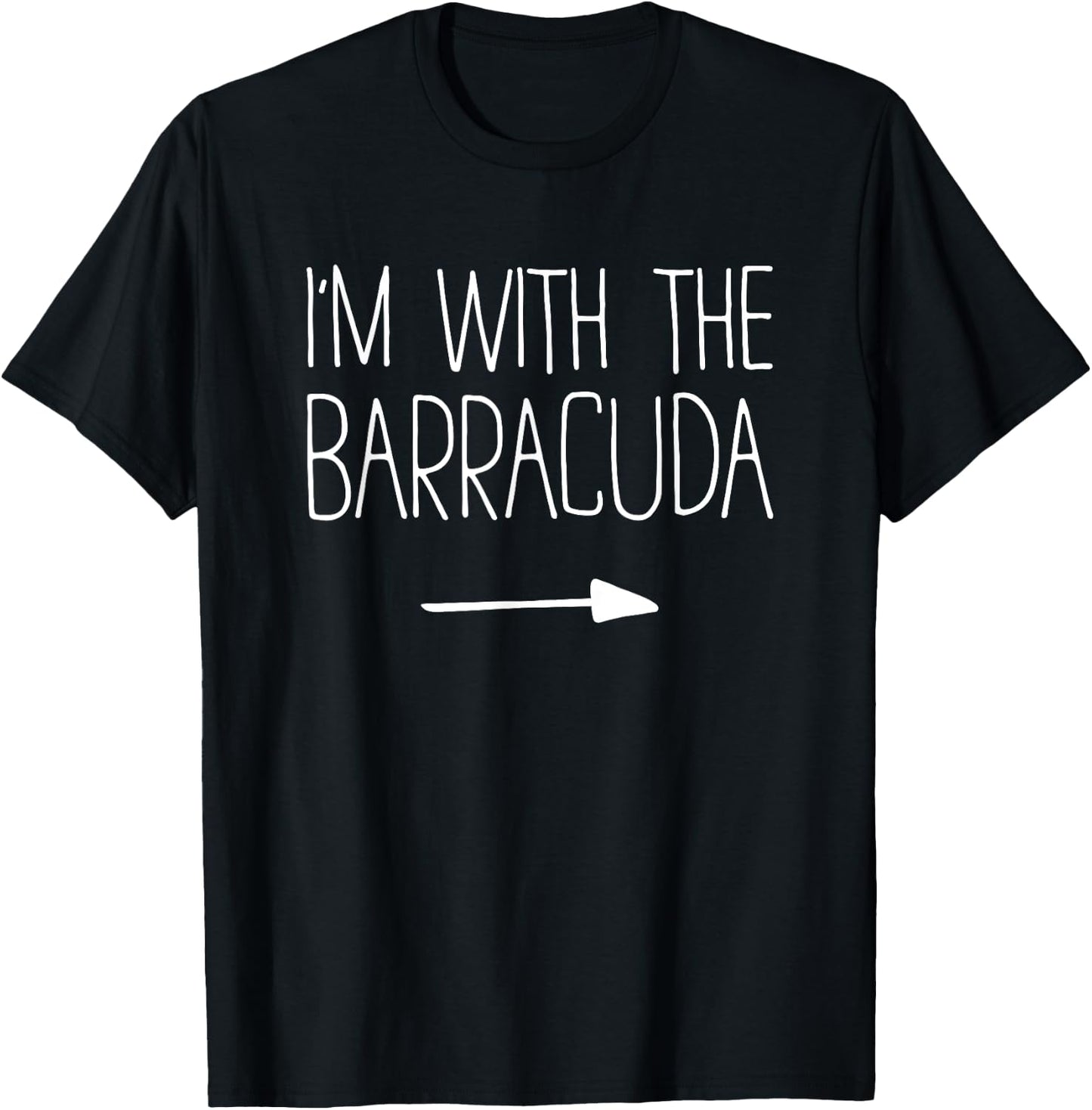 I'm With The Barracuda Shirt Adult Kids Men Women Costume T-Shirt - T-Shirt | Black