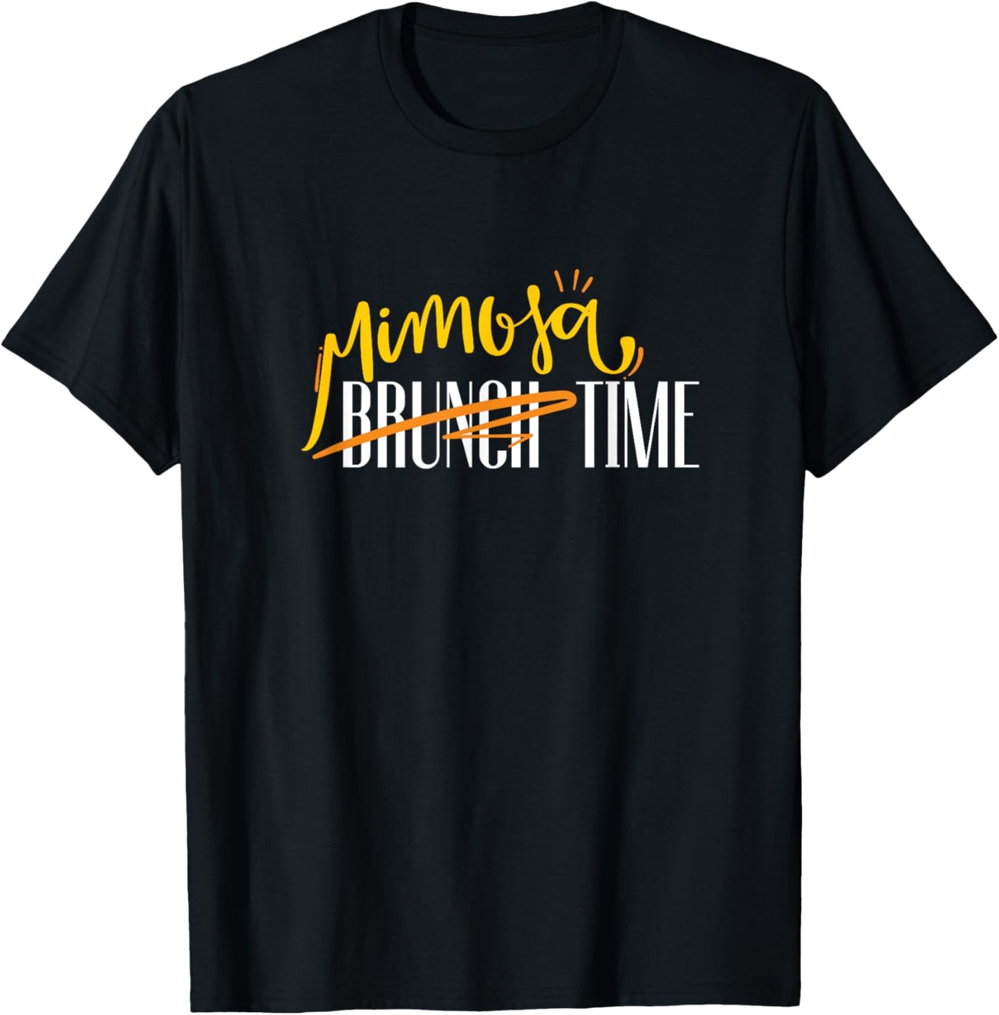 Mimosa Time Champagne Sparkling Cocktail Summer Drink Brunch T-Shirt - T-Shirt | Black
