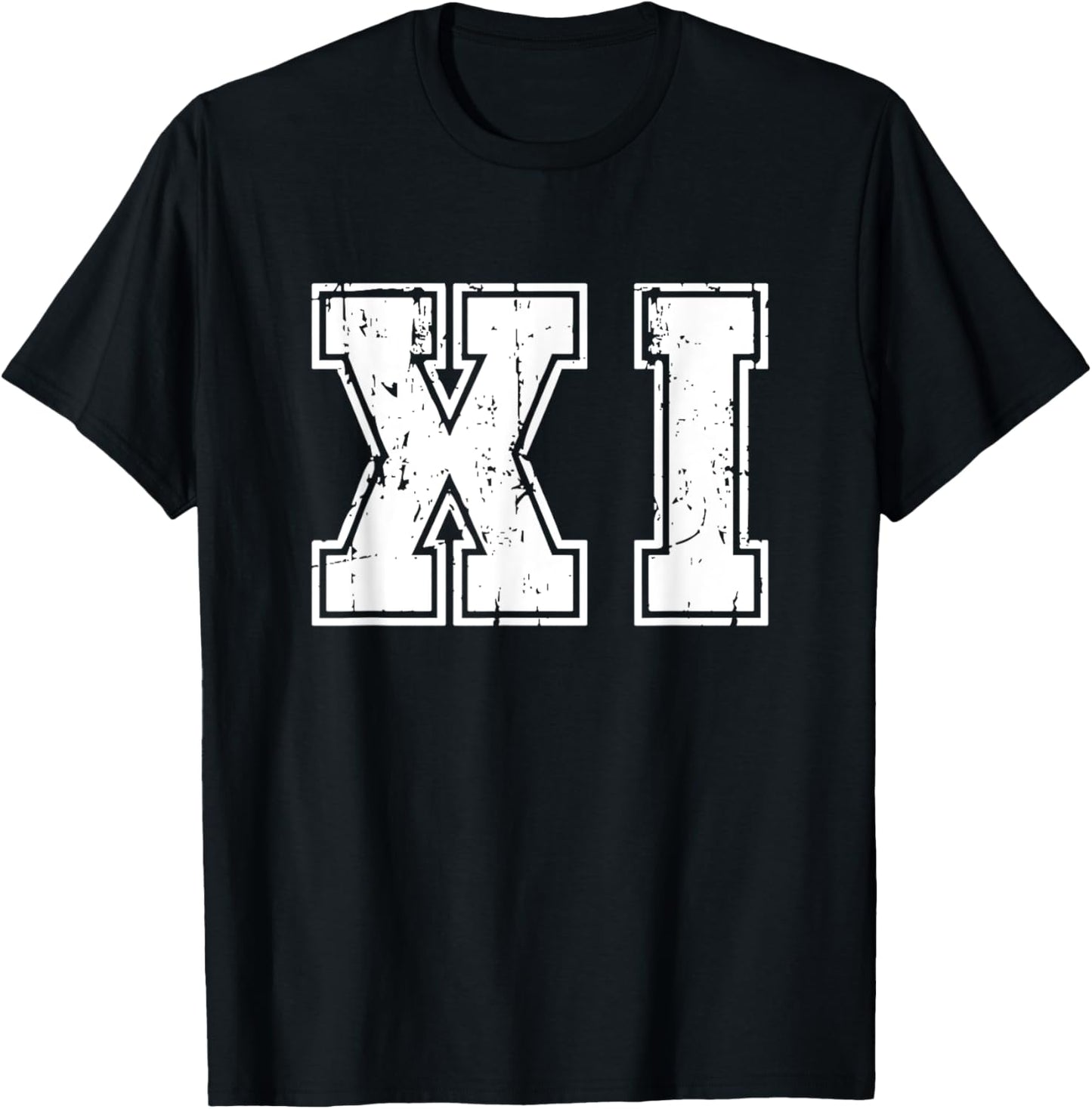Roman Numeral 11th Birthday 11 Years Old Roman Number T-Shirt - T-Shirt | Black