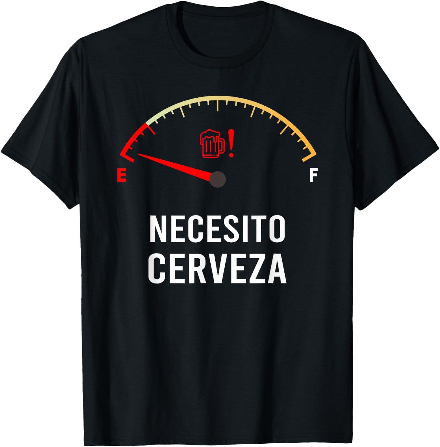 Necesito Cerveza Funny Spanish quote I Need Beer T-Shirt - T-Shirt | Black