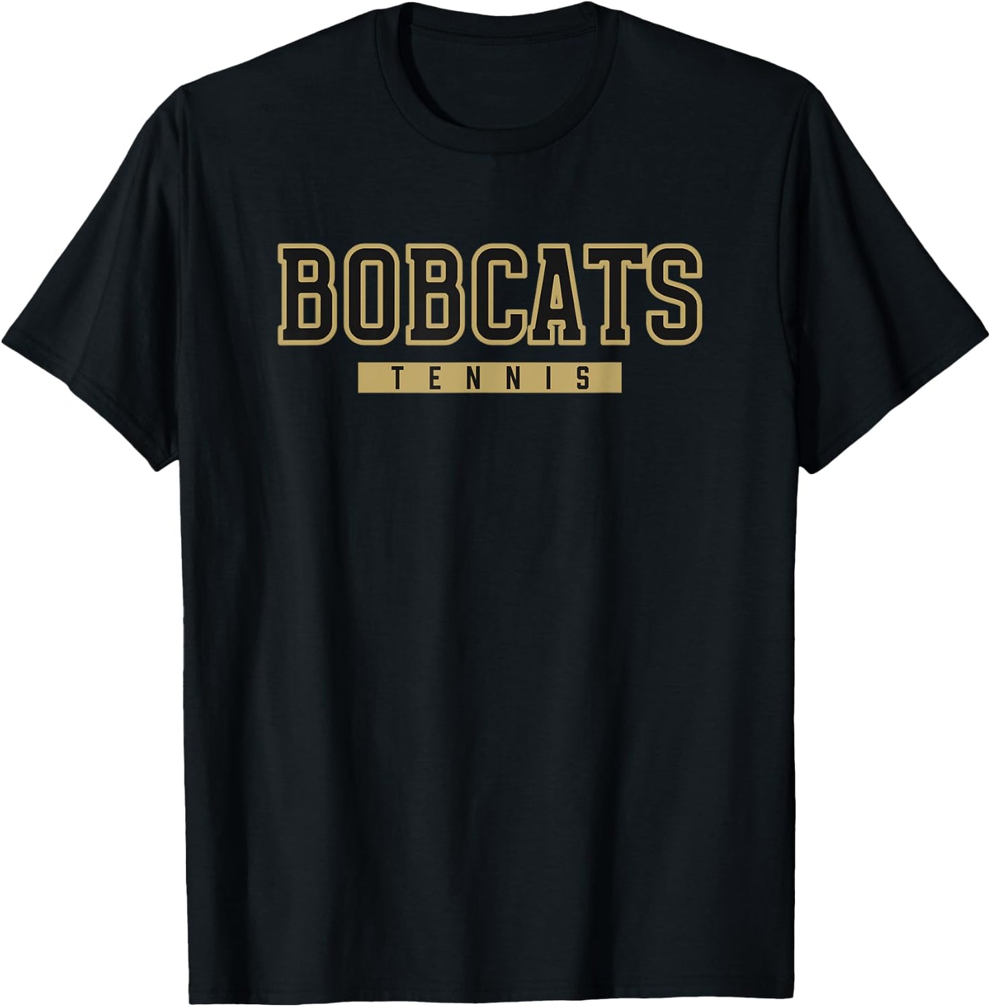 Giles County Bobcats Tennis T-Shirt - T-Shirt | Black
