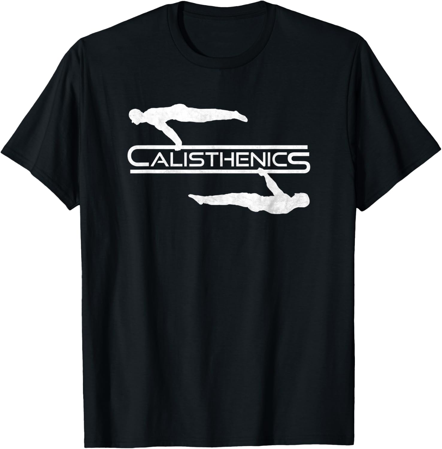 Calisthenics Planche Front Lever Street Workout T-Shirt - T-Shirt | Black