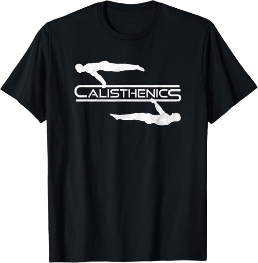 Calisthenics Planche Front Lever Street Workout T-Shirt - T-Shirt | Black
