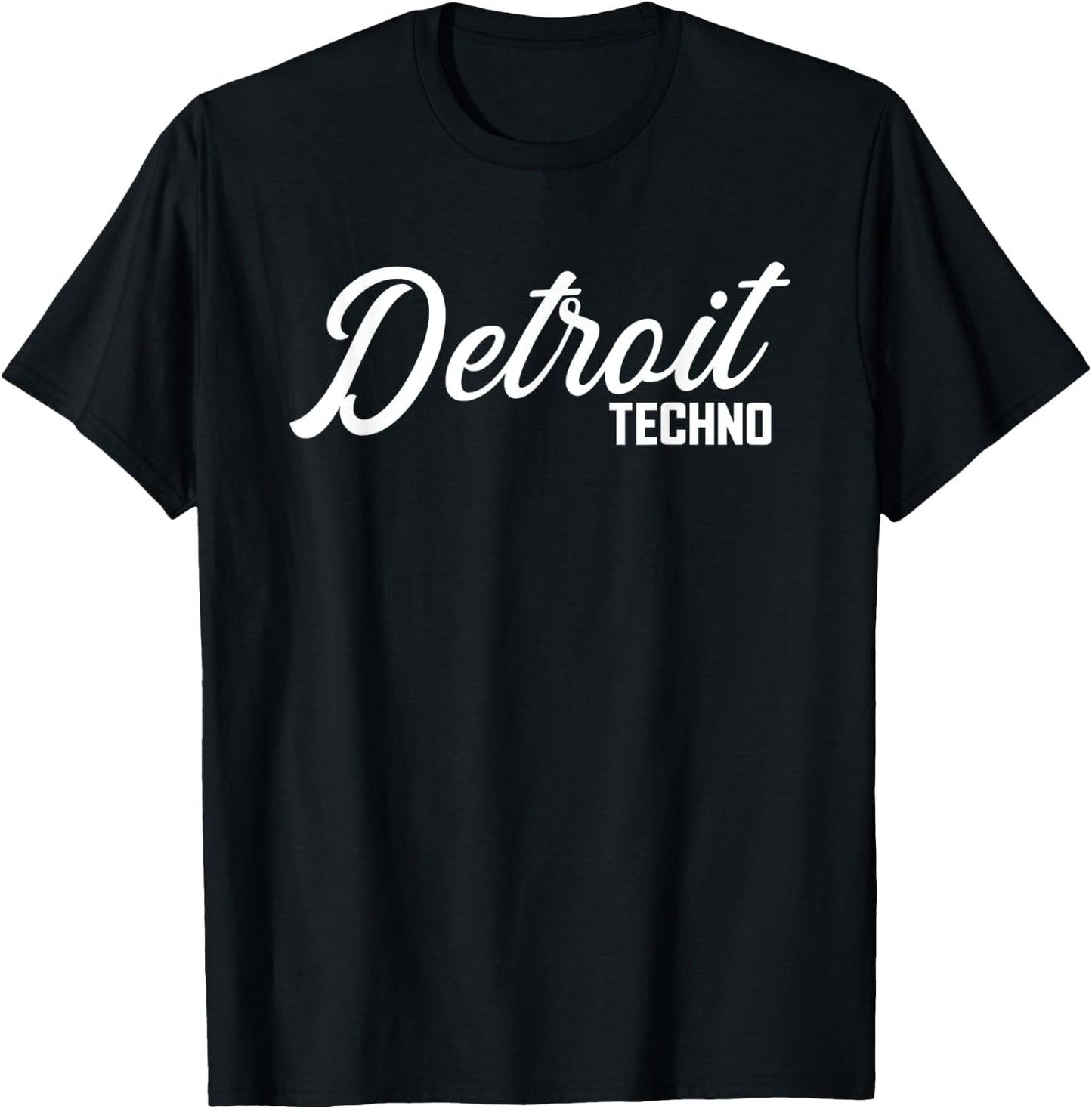 Detroit Techno - Classic Vintage EDM Rave DJ Gift T-Shirt - T-Shirt | Black