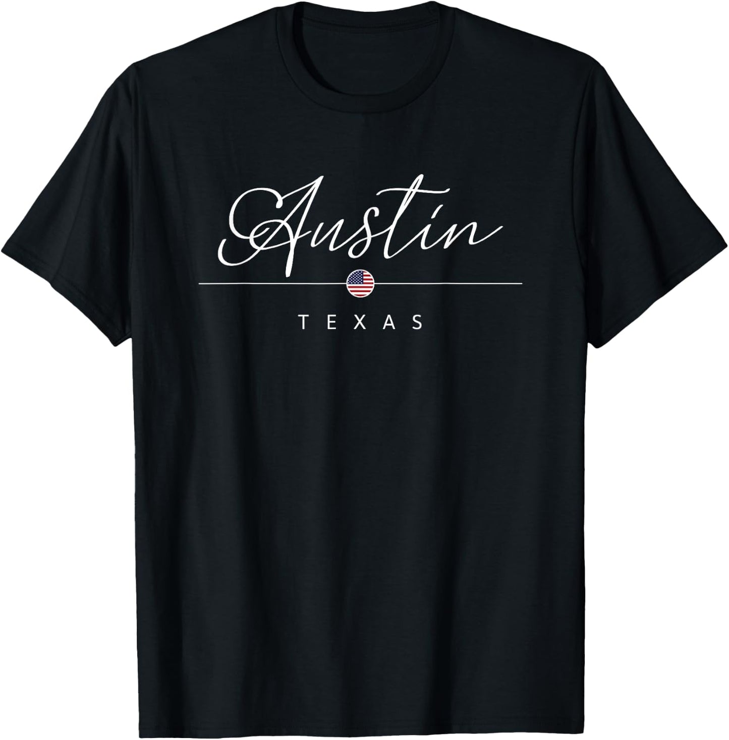 Austin Texas TX on Austin T-Shirt - T-Shirt | Black