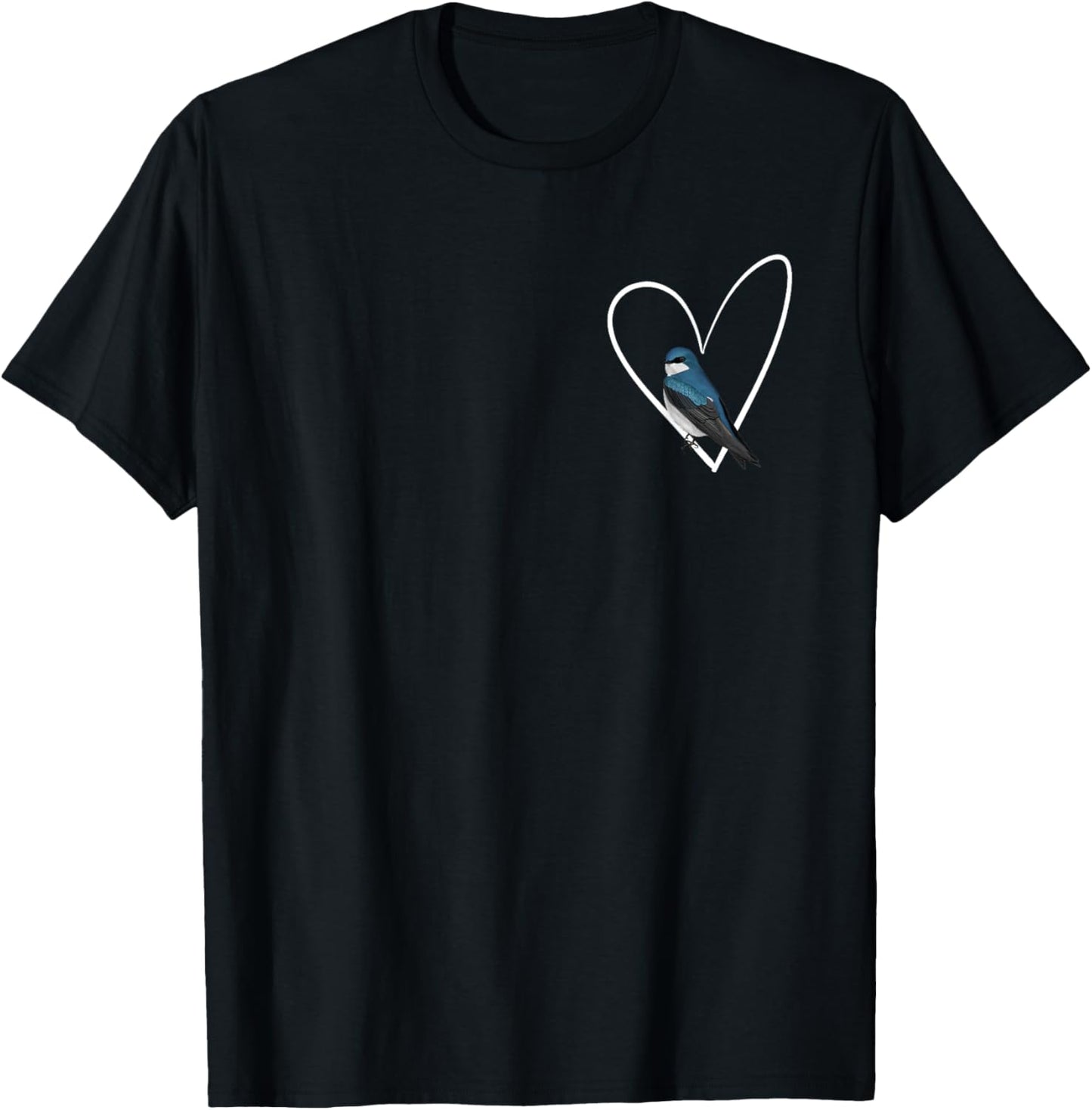 Tree Swallow Bird Birdlover Birdwatcher Animal Biologist T-Shirt - T-Shirt | Black