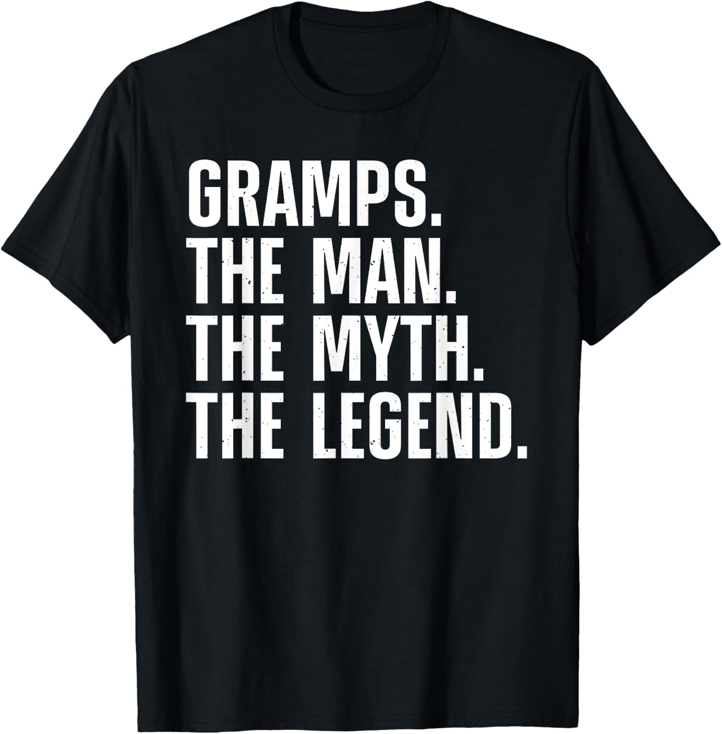 Gramps Design For Grandpa Grandfather From Grandkids Gramps T-Shirt - T-Shirt | Black