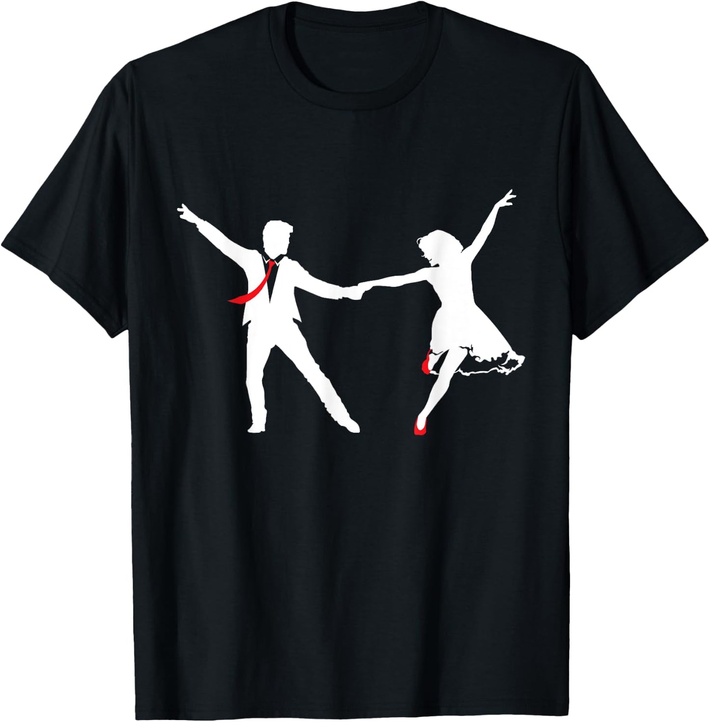 Swing Dance Couple - Dance School Swing Dance Swing Music Dancing T-Shirt - T-Shirt | Black