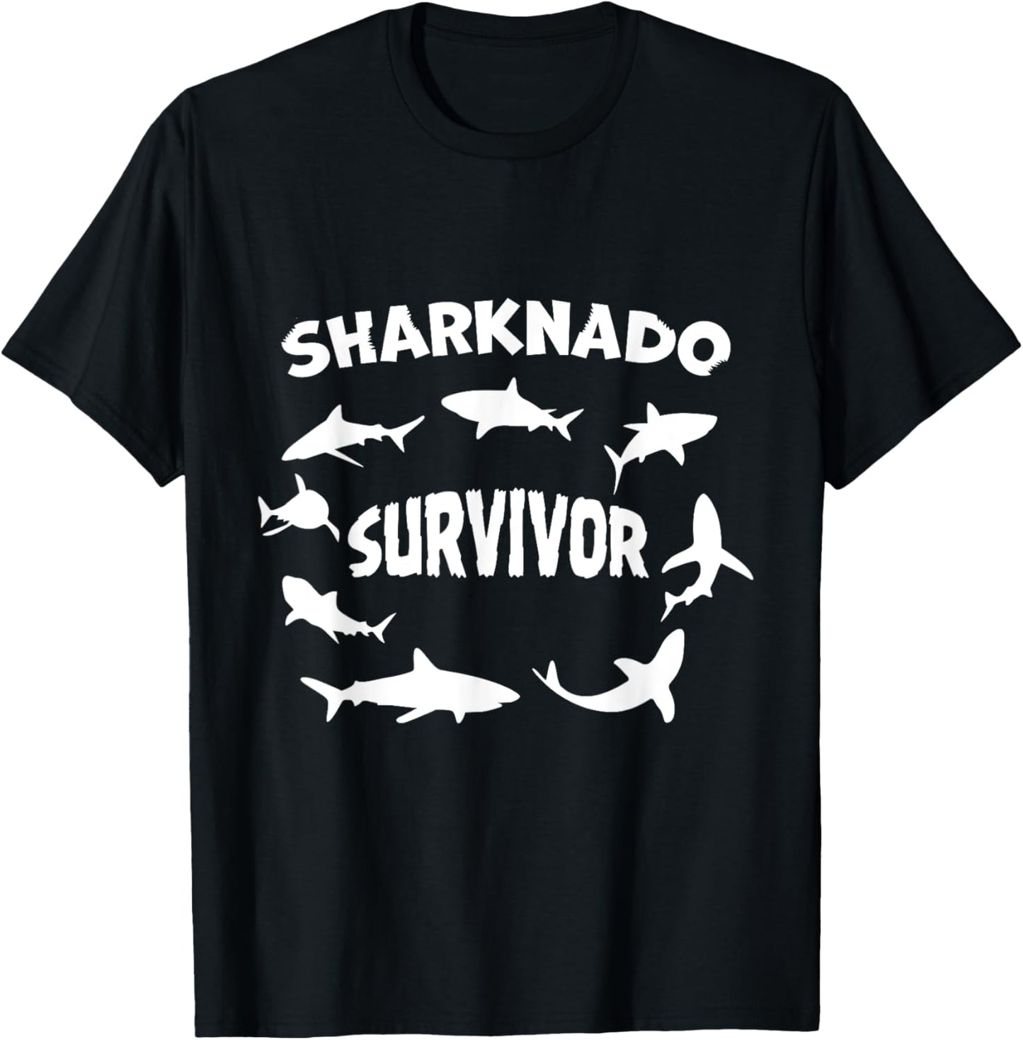 Sharknado Survivor Killer Shark Movies for Movie Lovers T-Shirt - T-Shirt | Black