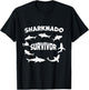 Sharknado Survivor Killer Shark Movies for Movie Lovers T-Shirt - T-Shirt | Black