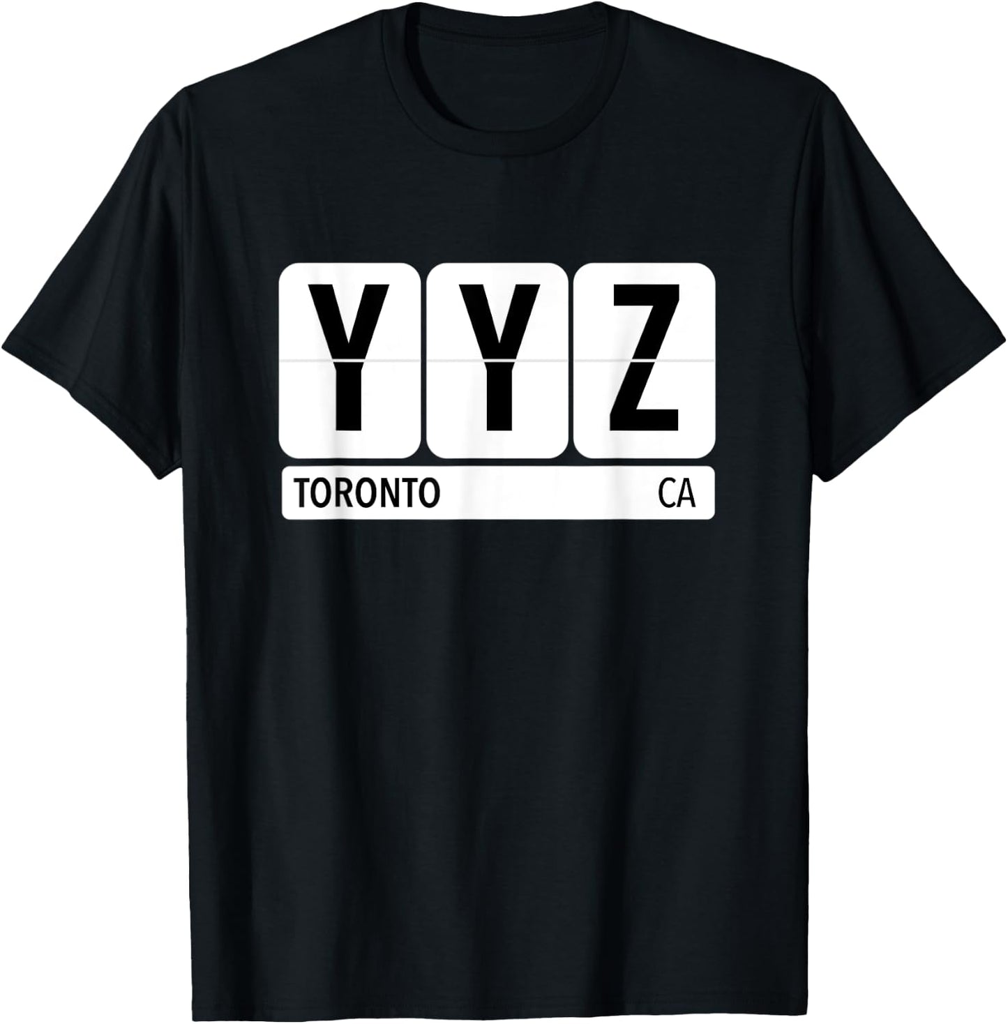 YYZ Toronto Canada Travel Souvenir CA Traveler Vintage City T-Shirt - T-Shirt | Black