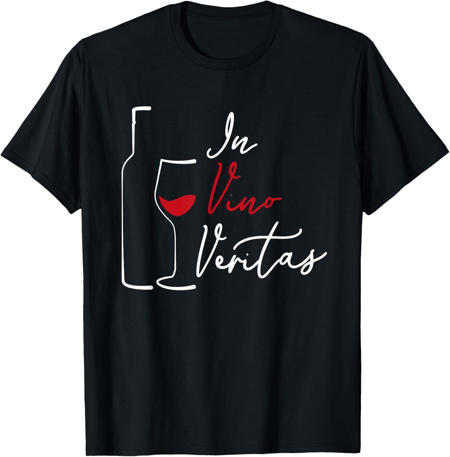 In Vino Veritas - Latin Wine saying T-Shirt - T-Shirt | Black