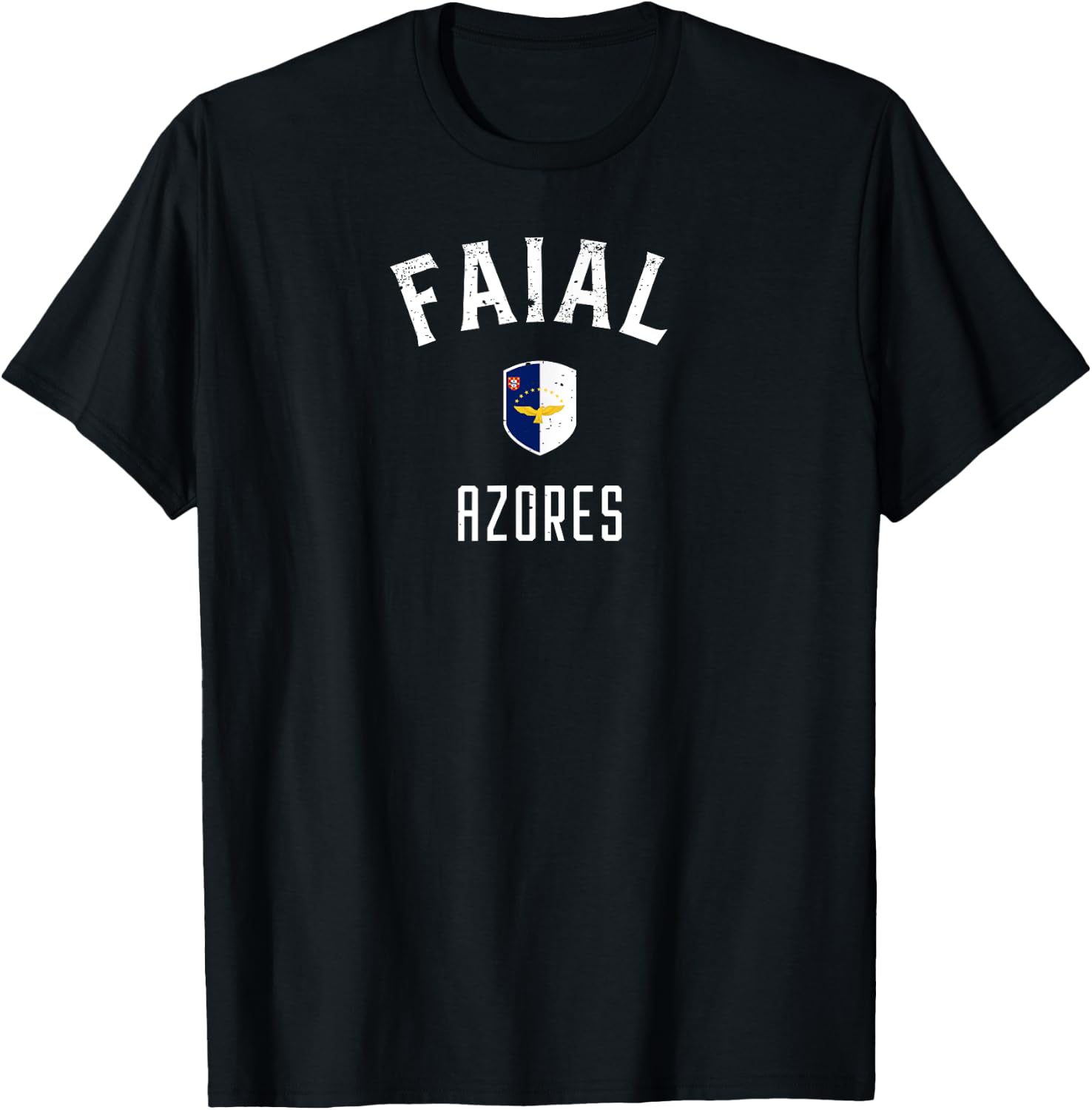 Faial Azores Flag T-Shirt - T-Shirt | Black