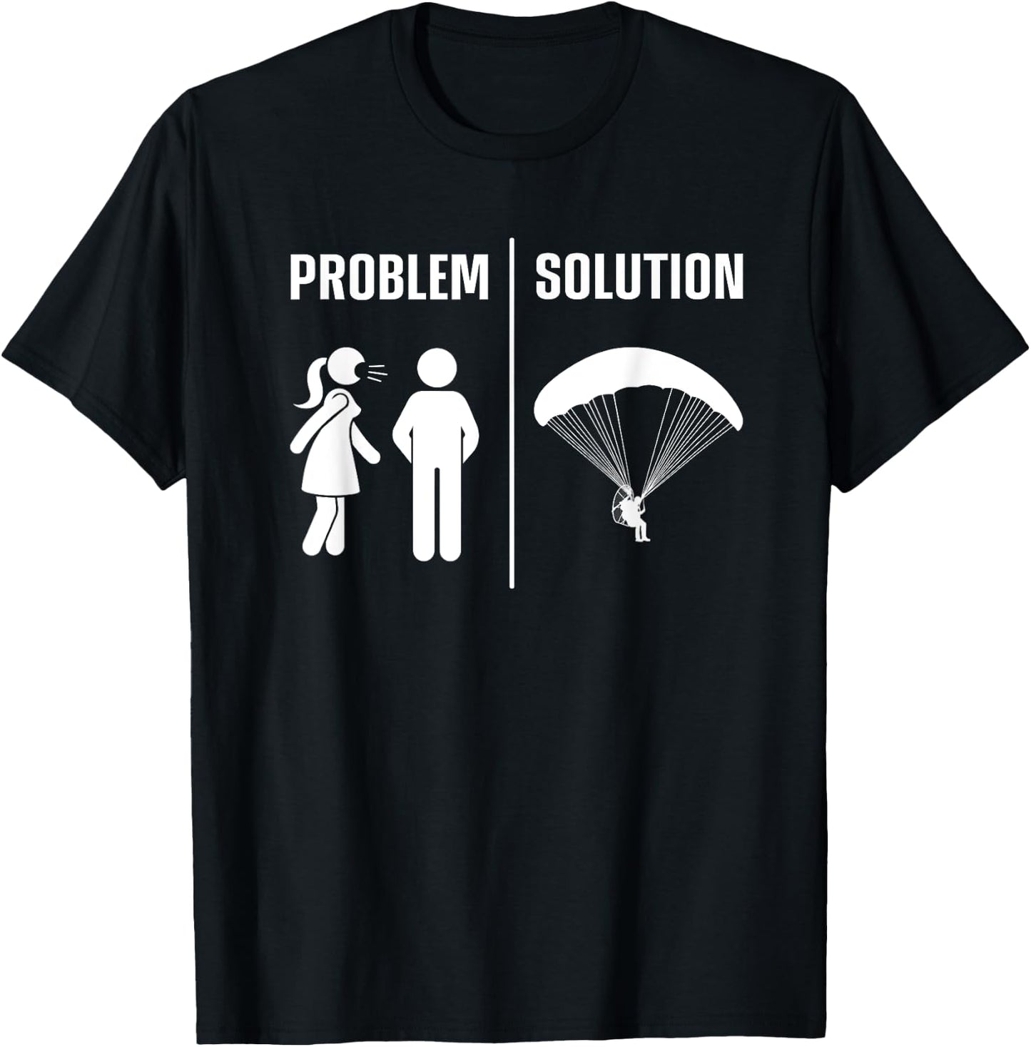 Paramotor Design Husband Paramotoring PPG Paramotor T-Shirt - T-Shirt | Black