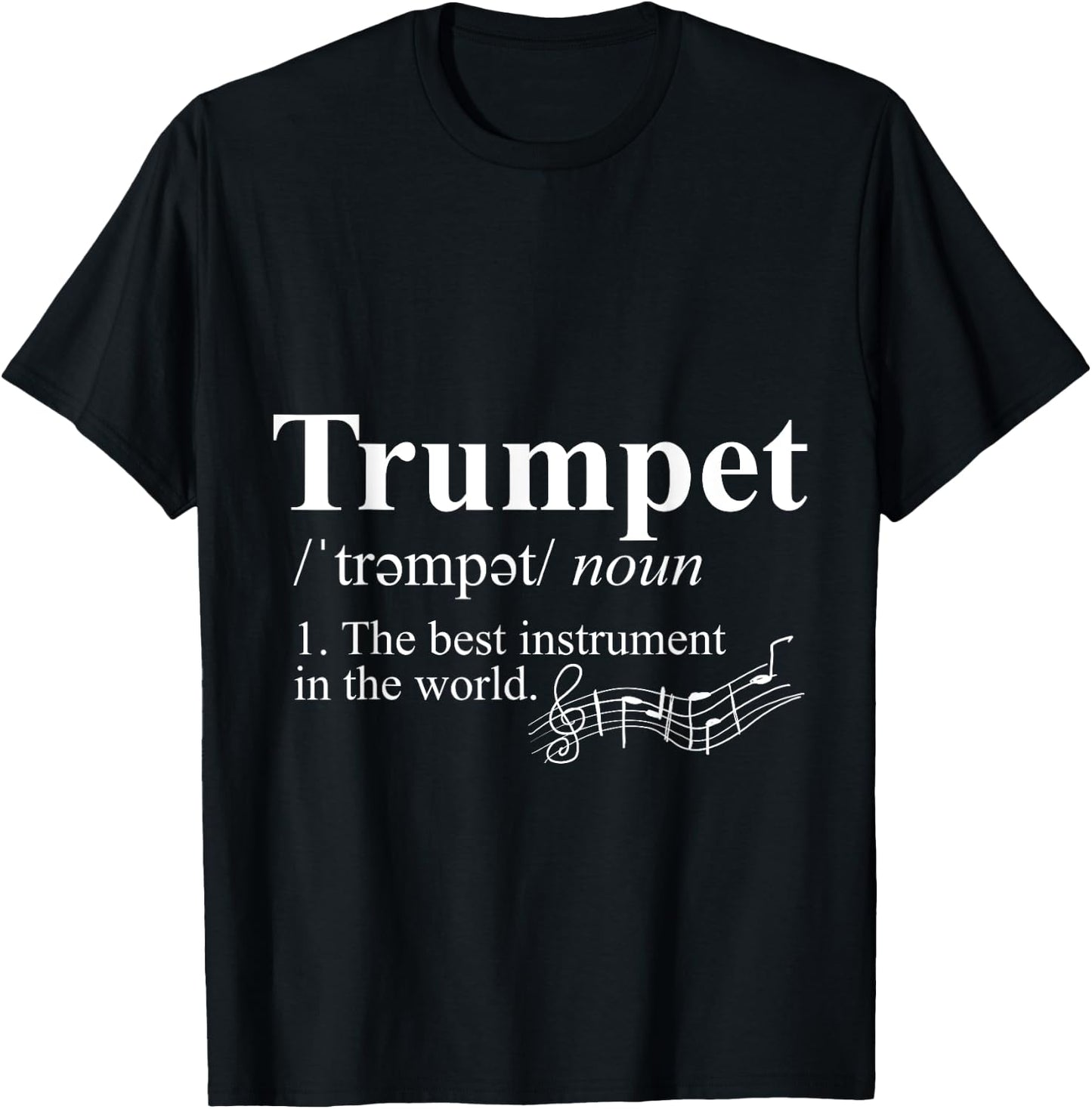 Musical Instrument Marching Band Jazz Trumpet T-Shirt - T-Shirt | Black