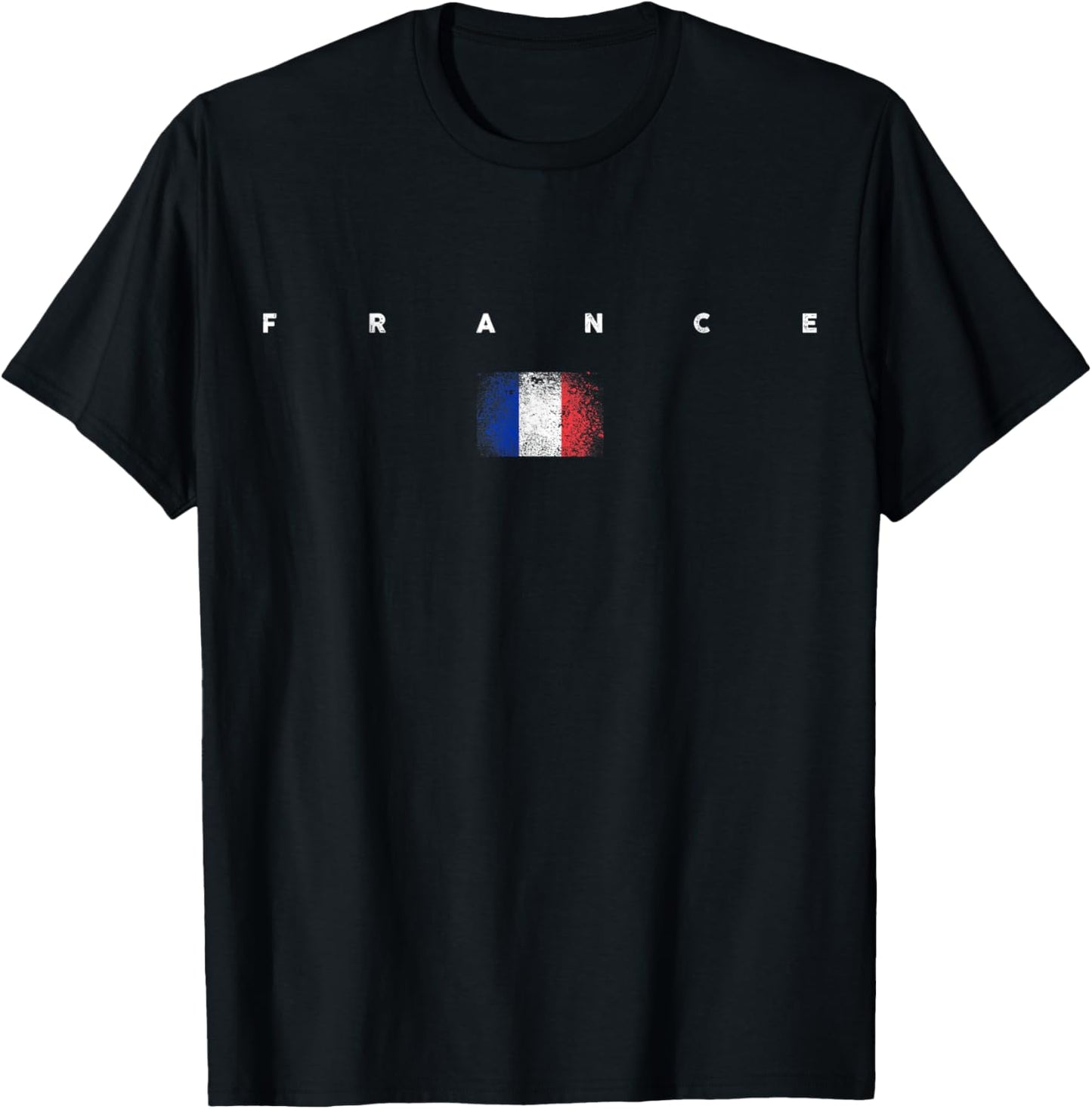 France Flag Pride Vintage /Retro Soccer French Football T-Shirt - T-Shirt | Black