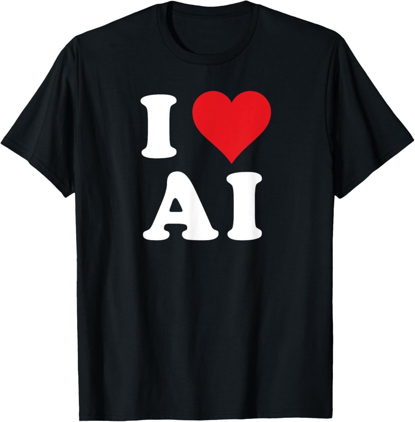 I Heart AI Initials I Love A.I. First And Last Name A I T-Shirt - T-Shirt | Black