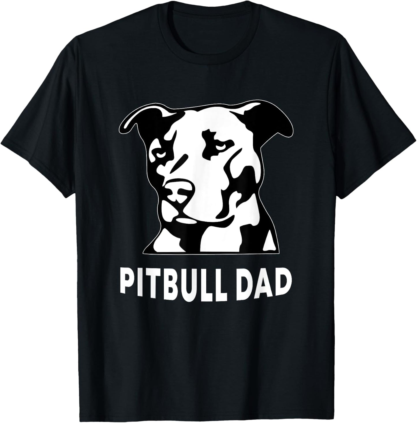 Proud Pitbull Dad Men's Pit Bull Dog Shirt T-Shirt - T-Shirt | Black