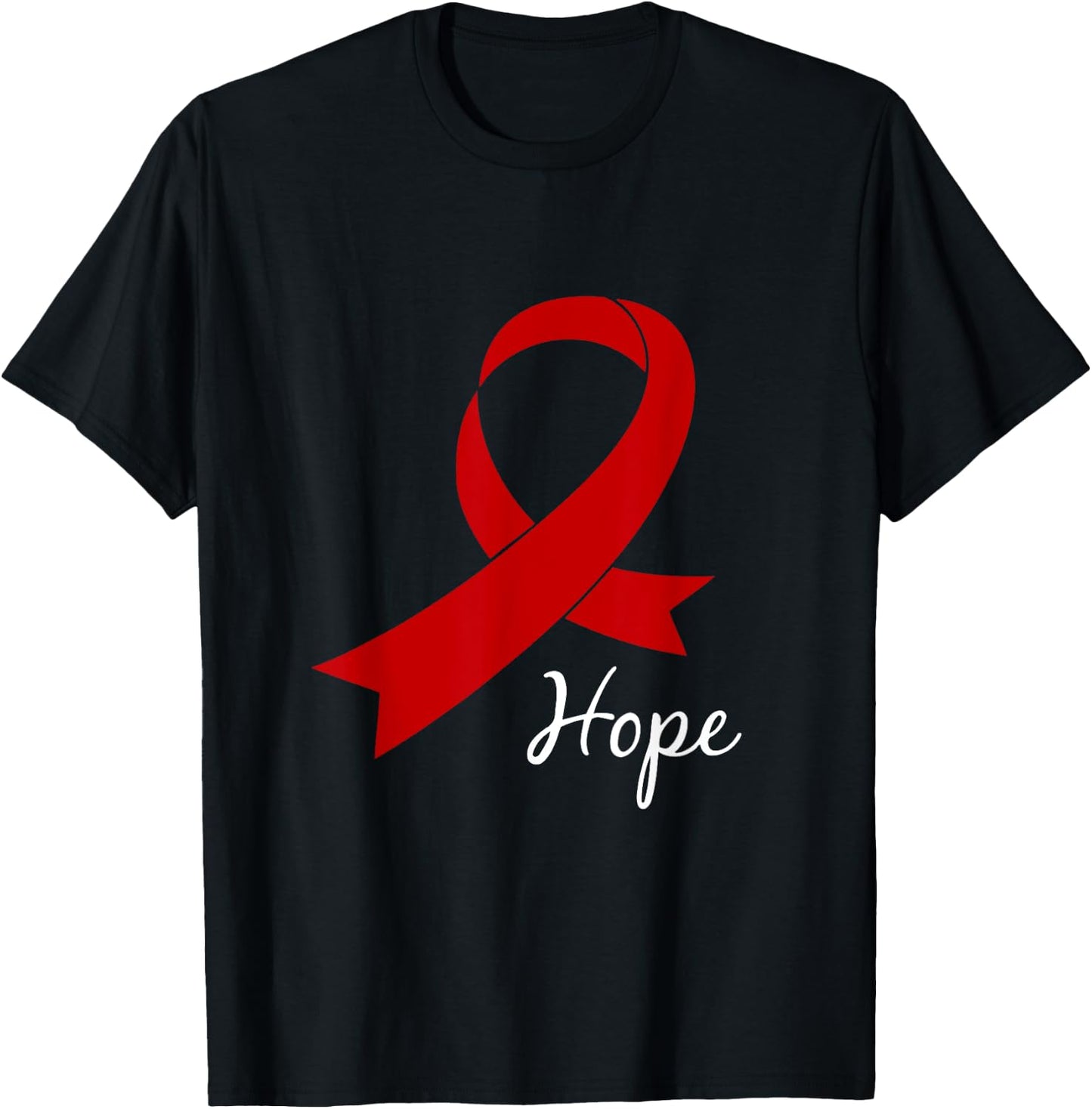 Aids Hope Shirt World Aids Day Awareness Hiv Gift T-Shirt - T-Shirt | Black