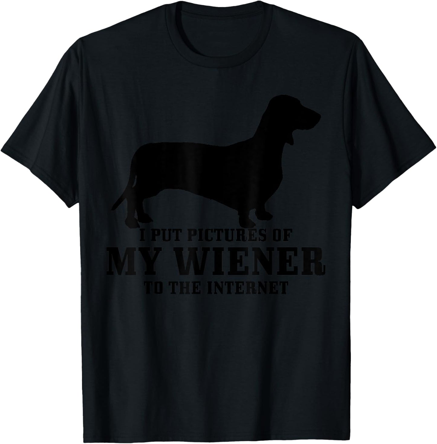 Wiener Dog Funny Weiner Doxie Dachshund Mom Dad Gift Women T-Shirt - T-Shirt | Black