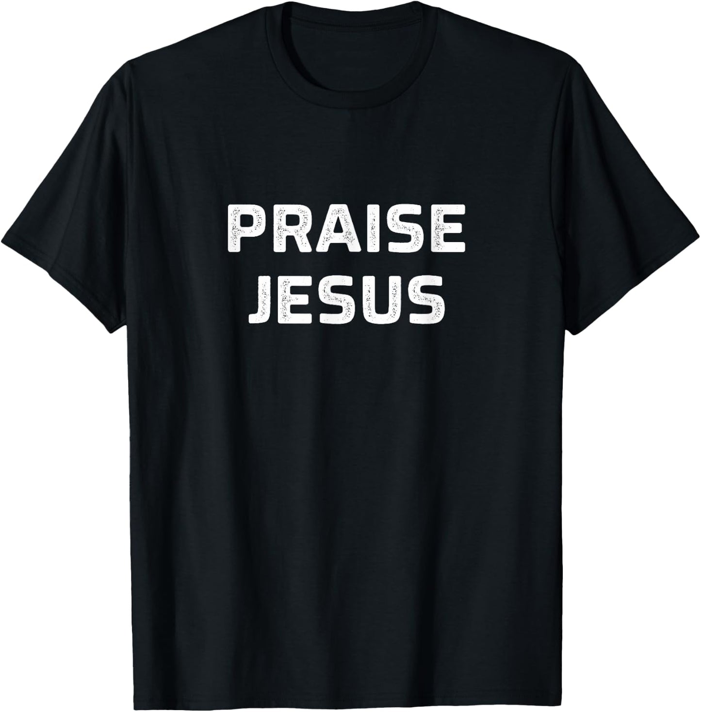 Praise Jesus - Vintage Style T-Shirt - T-Shirt | Black