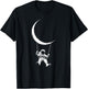 Moon Swing Space Astronaut T-Shirt - T-Shirt | Black